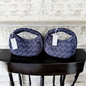 2 Urban Expressions Navy Woven Clutch for Women Evening Events Each is $30 OBO